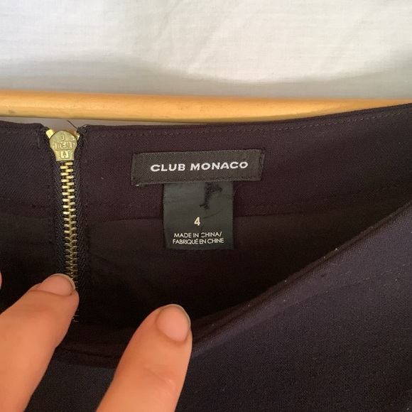 Twee Club Monaco Women’s Size 4 Black Cream Coastal Skirt Preppy Y2K Coquette - Picture 2 of 7